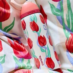 Owala Floral Tulip Water Bottle 32oz